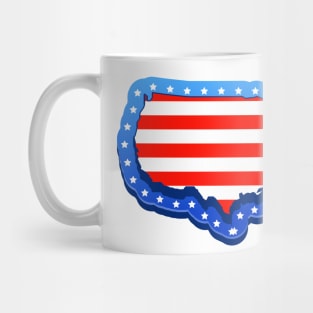 🔥 🇺🇸 4th of July Map 🇺🇸 🔥 Mug